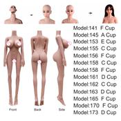 UUdoll 158cm nature color full body sex doll silicone sex toy for men tpe love doll with metal skeleton by Automatic Woman